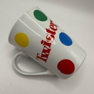 Twister Board Game Mug Sherwood Brands 2002 Polka Dot Coffee Cup Retro